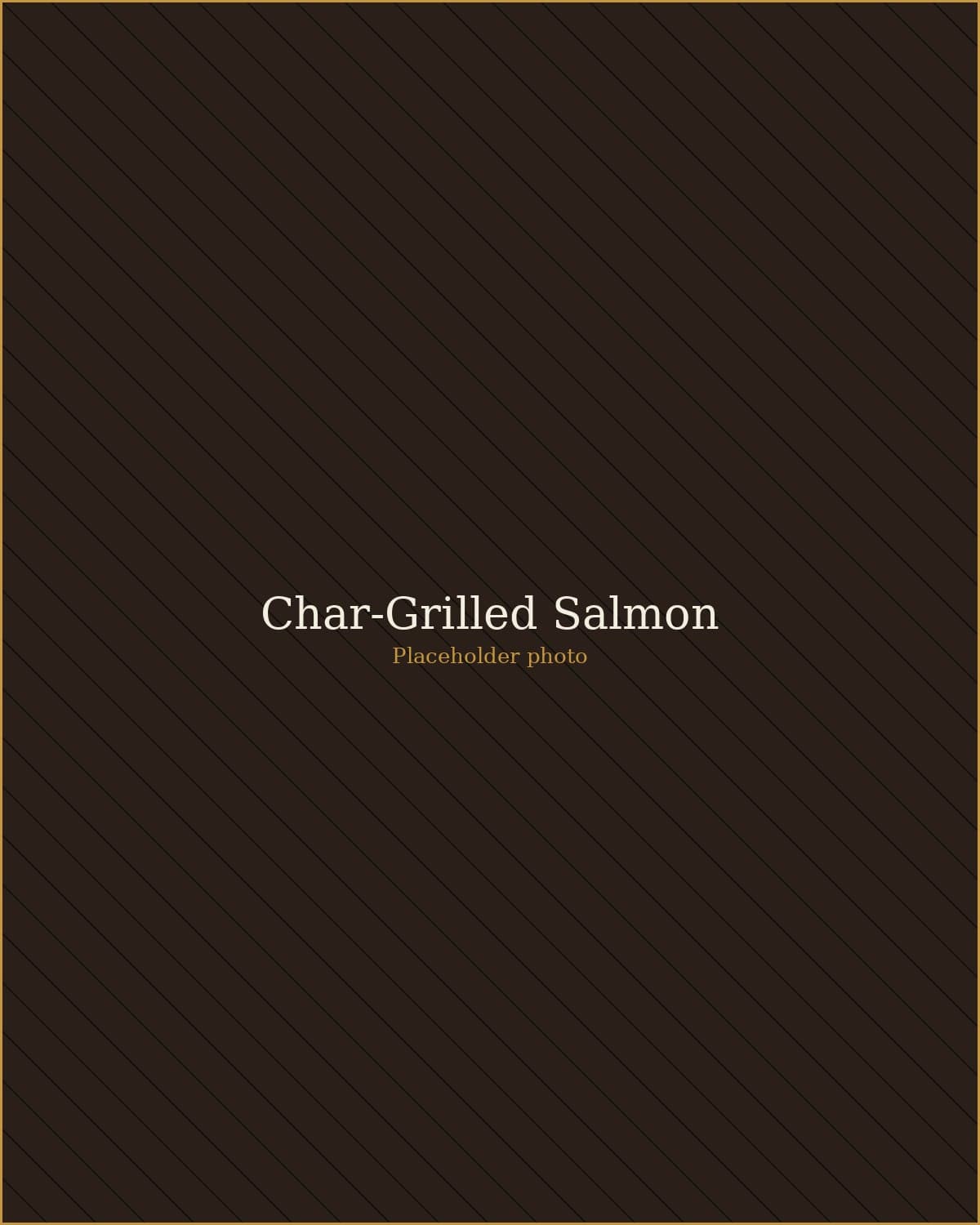 Char-Grilled Salmon with Golden Emulsion