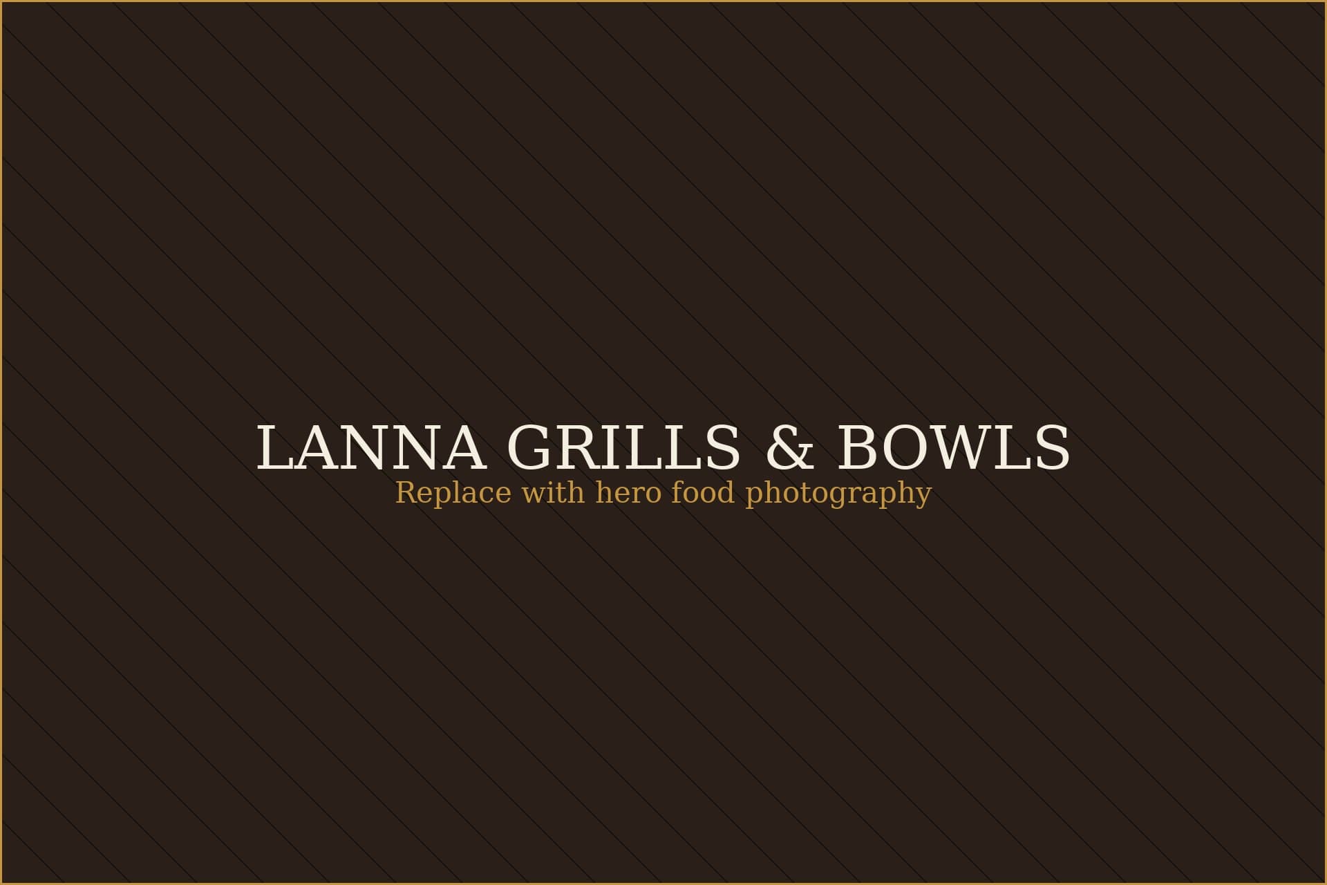 Fire-grilled proteins and organic rice at LANNA Grills & Bowls, plated with fresh herbs and citrus